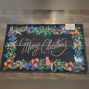 Rifle Paper Co Machine Washable Christmas Rug